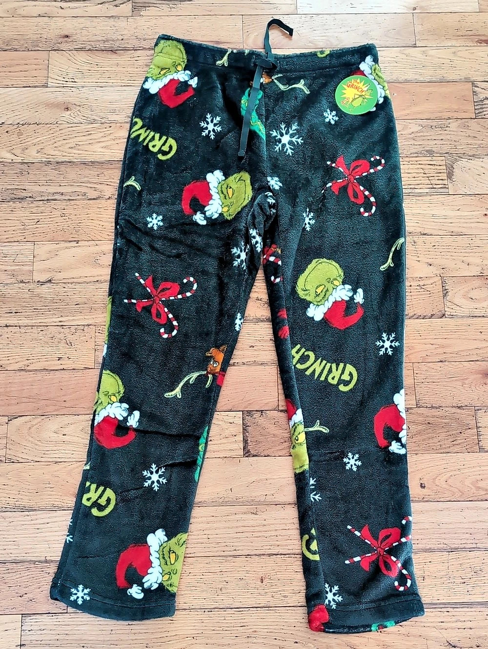 Dr. Seuss The Grinch Plush Pajama Lounge Pants Medium NEW Christmas *B18